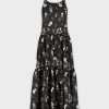 New Tiered Jumper-B/W Floral Teen Dresses